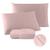 Jogo de lençol para cama king size 3 peças 100%algodão/percal 200 fios varias cores rose