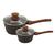 Jogo de Panelas Antiaderente Ceramica Cooktop Fogão Indução Kit 2 Peças Conjunto Marmol Granito