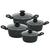 Jogo de Panelas Antiaderente Ceramica Cooktop Fogão Indução Kit 4 Peças Conjunto Marmol Jade