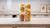 Jogo de Potes Porta Mantimentos Multiuso Organizador Alimentos Cozinha 4 Peças Plástico UZ Amarelo