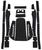 Jogo de Tapete Free-Style para Jet Ski Kawasaki SXR 800 (Friso"X" Aberto)  Cinza Claro