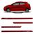 Jogo Friso Slim Lateral Hyundai HB20 Original com Grafia Cores Vermelho Tropic