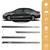 Jogo Friso Slim Lateral Toyota Yaris Hatch Sedan Original com Grafia Cores Cinza Granito/Galático