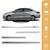 Jogo Friso Slim Lateral Toyota Yaris Hatch Sedan Original com Grafia Cores Prata Lua Nova/Soul