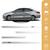 Jogo Friso Slim Lateral Toyota Yaris Hatch Sedan Original com Grafia Cores Prata Premium