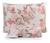 Jogo lençol casal 3 peças cama box lençol com elástico + fronhas tecido 200 fios macio floral rosa