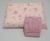 Jogo lençol com elástico solteiro 2 peças malha 100% algodão Rosa