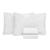 Jogo Lençol Elástico Casal Padrão Size Box 3pçs - Micropercal 400 Fios Toque de Pessêgo - Roupa de Cama com Fronhas Branco