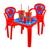 Jogo mesa infantil decorada com duas cadeiras e copos 550ml VERMELHO TEIA 