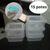 Jogo pote plástico retangular 15 peças mini, kit pote BPA free Transparente