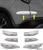 Jogo Protetor Parachoque Dianteiro e Traseiro Honda HRV Com Friso Cromo  Cinza Barium