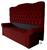 Jogo Recamier Baú + Cabeceira Agnes Para Cama Box Casal Queen 158 Cm - Suede - Sv Decor  Marsala