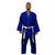 Kimono Jiu-Jitsu Judô Adulto Azul Trançado Reforçado 1 Fit Azul