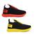 Kit 02 Pares Tênis para Academia Masculino BF Shoes Preto, Amarelo, Preto, Vermelho