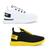 Kit 02 Pares Tênis para Academia Masculino BF Shoes Branco, Preto, Amarelo