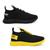 Kit 02 Pares Tênis para Academia Masculino BF Shoes Preto, Preto, Amarelo