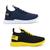 Kit 02 Pares Tênis para Academia Masculino BF Shoes Azul, Preto, Amarelo