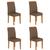 Kit 04 Cadeiras Lisboa Wood Cinamomo/ Capuccino - Moveis Arapongas Cinamomo/capuccino 02