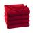 Kit 05 Cobertor Manta Lisas Casal Microfibra 1,80 x 2,00 Mantinha Vermelho
