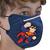 Kit 05 máscaras de proteção n95 pff2 kn95 anatômica 3d adulto e infantil INFANTIL MARINHO SUPERMAN BABY