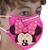 Kit 05 máscaras de proteção n95 pff2 kn95 anatômica 3d adulto e infantil INFANTIL PINK MINNIE PINK