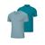 Kit 1 + 1 Camiseta Básica Masculina Algodão E Polo Piquet Verde