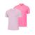 Kit 1 Camisa Polo E 1 Camiseta Gola Redonda Masculino Rosa