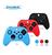 Kit 1 Case + 2 Grips  Video Game One S X Capa Controle Manete Console Analogico Vermelho