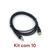 Kit 10 Cabo Usb Leitor Honeywell Eclipse Ms5145 / Ms9520 / Ms3780 Preto