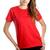 Kit 10 Camisetas Baby Look Feminina Algodão Lisa Blusinha Vermelho