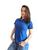Kit 10 Camisetas polo feminina slim basica para uniforme modelo baby look Azul