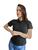 Kit 10 Camisetas polo feminina slim basica para uniforme modelo baby look Preto