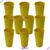 KIT 10 Copos Coloridos Plástico Unidade 330ML - Longo - Festas, Eventos e Personalização - Cores Variadas - ArtVida Amarelo