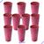 KIT 10 Copos Coloridos Plástico Unidade 330ML - Longo - Festas, Eventos e Personalização - Cores Variadas - ArtVida Rosa Claro