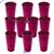 KIT 10 Copos Coloridos Plástico Unidade 330ML - Longo - Festas, Eventos e Personalização - Cores Variadas - ArtVida Rosa Escuro