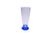 Kit 10 Copos Tulipa Cristal Acrílico Com Base Colorida 350ml Azul royal