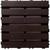 Kit 10 deck modular  plastico preto textura madeira, piscina, sacada, banheiro 30x30x2,5 cm maxx premium IMBUIA