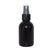 Kit 10 Frascos Pet Cilíndrico Ambar 100ml C/ Válvula Spray Preto