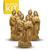 Kit 10 Imagem Sagrada Familia Gesso 20cm Atacado Revenda  Dourada