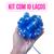 Kit 10 Laços Bola Prontos Presente Aniversário Mães Namorado LB10-Azul Royal C/ Azul