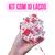 Kit 10 Laços Bola Prontos Presente Aniversário Mães Namorado LB6-Branco C/ Vermelho