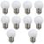 Kit 10 Lâmpada Led Bolinha 3w E27 Penteadeira Camarim Varal Espelho Abajur Lustre Branco Frio ou Quente 127v Ou 220v 5 Branco-Frio + 5 Branco-Quente