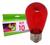 Kit 10 Lâmpadas Luz Led Retrô De Filamento Bolinha Decoração 1w S14 110v 61463 Vermelho