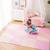Kit 10 Placas Tapete Infantil EVA Estilo Piso Tatame 50x50cm 10mm (2,5 m²) Emborrachado Crianças Bebes Exercícios c/ Encaixe + Bordas Acabamento Tons de rosa