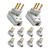 Kit 10 Plug Macho 20A 2P+T Pino prensa cabo gigante bipolar 250V Ilumi Branco