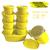 Kit 10 Potes vasilhas herméticos de Plástico  + 1 Jarra para Suco Vasilhas de Plástico Amarelo