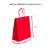 Kit 10 Sacola Papel Kraft Presente Coloridas 17,5x8,5x21,5cm Vermelho