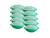 Kit 10 saladeira pote plástico com tampa marmitex Tons de verde
