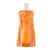 Kit 10 Squeeze Dobrável Com Mosquetão, 480ml  Laranja