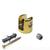 Kit 10 suporte fenda para vidro 8mm Dourado